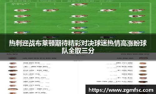 热刺迎战布莱顿期待精彩对决球迷热情高涨盼球队全取三分